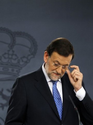 <p>
	Испанският премиер Мариано Рахой.<em> Снимка: Ройтерс</em></p>

