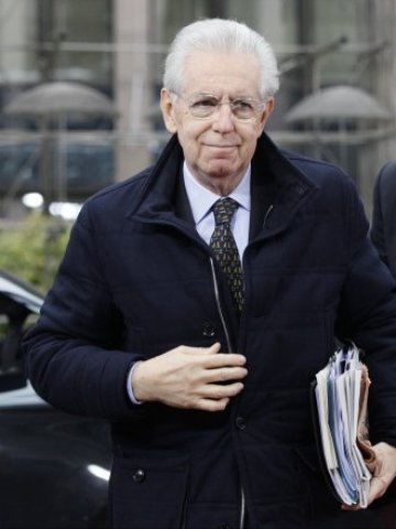 <p>
	Марио Монти, отиващият си италиански премиер. <em>Снимка: Ройтерс</em></p>
