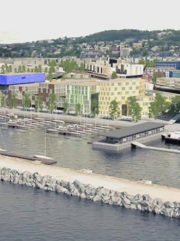 <p>
	Сградата в Тройндхам. Илюстрация:&nbsp;&nbsp;<font face="Arial, sans-serif">Entra Eiendom/Bennett AS</font></p>
