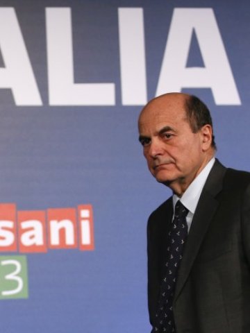 <p>
	Лидерът на лявоцентристката коалиция в Италия Пиерлуиджи Берсани. <em>Снимка: Ройтерс</em></p>
