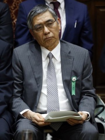 <p>
	Управителят на Японската централна банка Харухико Курода. <em>Снимка: Ройтерс</em></p>
