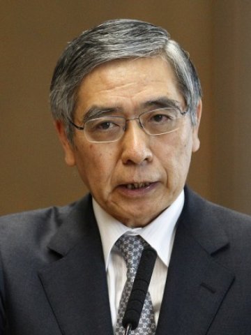 <p>
	Управителят на Японската централна банка Харухико Курода. <em>Снимка: Ройтерс</em></p>
