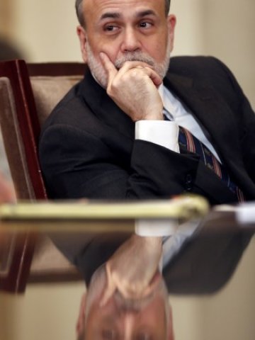 <p>
	Председателят на Федералния резерв Бен Бернанке. <em>Снимка: Ройтерс</em></p>
