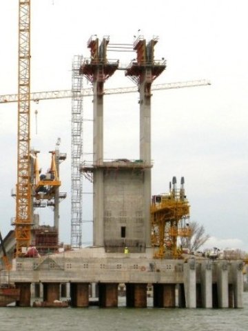 <p>
	По последни данни &bdquo;Дунав мост 2&ldquo; е готов на 86%. <em>Снимка: БТА</em></p>
