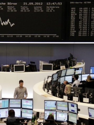<p>
	Фондовата борса във Франкфурт. <em>Снимка: Ройтерс</em></p>
