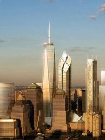 <p>
	<em>Компютърна визуализация на проекта One World Trade Center в Манхатън. Изображение: Port Authority of New York &amp; New Jersey</em></p>
