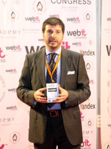 <p>
	Пламен Русев, председател на борда на е-academy, организатор на Webit 2011 <em>Снимка: Webit</em></p>
