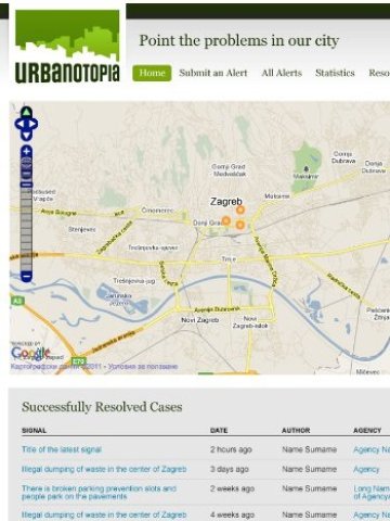 <p>Сайтът е интуитивен и лесен за поддръжка с карта на Загреб и София.<br />
<i>Снимка:</i> Investor.bg</p>