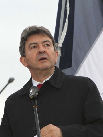 <p>
	Лидерът на анти-капиталистическия Ляв Фронт Жан-Люк Меланшон.<em> Снимка: Ройтерс</em></p>
