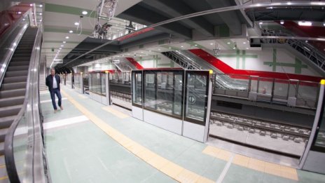 Започнаха изпитанията на влаковете по третата метролиния в София