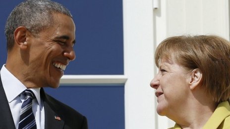 Барак Обама пристигна в Германия в защита на ТТИП