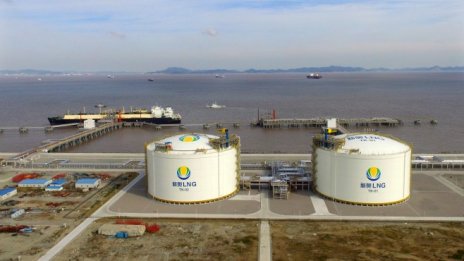 Вносът на втечнен газ за Китай се понижава в края на зимата