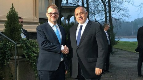 Бойко Борисов обсъди с финландския си колега редица енергийни въпроси