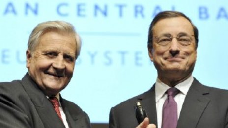 ЕЦБ понижи основната лихва при дебюта на Марио Драги