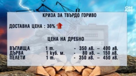 Цените на твърдото гориво за отопление са скочили с 30% за месец заради недостиг