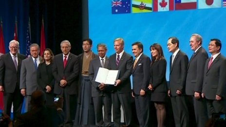 12 държави подписаха споразумението за Транстихоокеанско партньорство