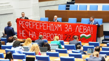 Парламентът отхвърли искането на президента за референдум за еврото
