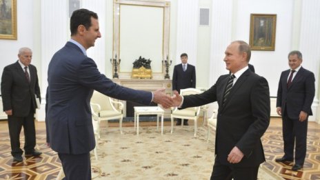 Изненадваща среща на Путин и Асад в Москва