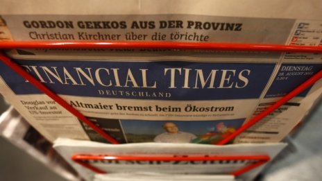 Кризата прекърши германското издание на Financial Times