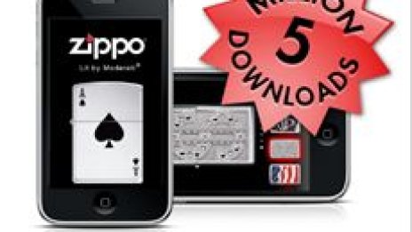 iPhone с виртуална запалка	