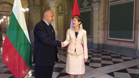 Борисов: България ще подкрепи Швейцария в решаването на редица проблеми