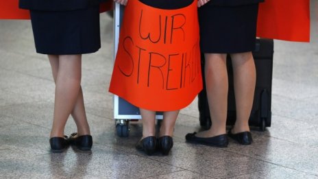 Започна 24-часова стачка в Lufthansa