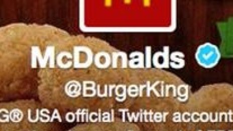 В акаунта на Burger King в Twitter се появи логото на McDonald's