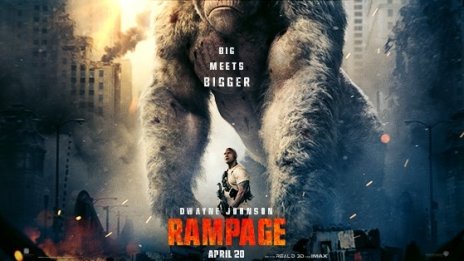 Екшънът "Rampage: Унищожителите" е най-гледаният филм у нас