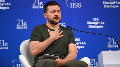 Украинският президент Володимир Зеленски доминира на конференция по сигурността в Азия
