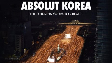 Как водка Absolut направи огромен гаф, използвайки протестите в Южна Корея?