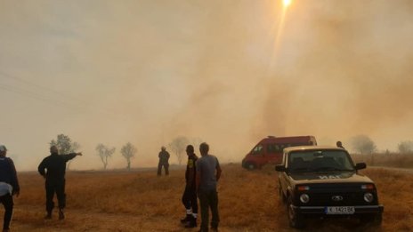 Обявиха бедствено положение в Свиленград заради пожара край село Лесово