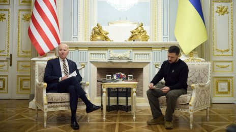Американският президент Джо Байдън пристигна на изненадваща визита в Киев