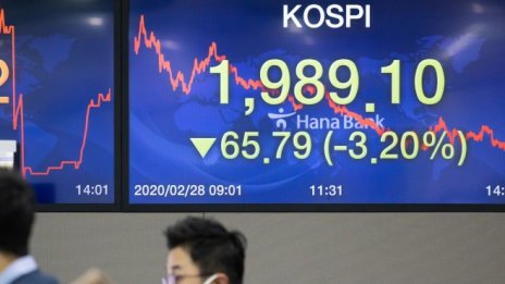 Южнокорейският Kospi отчете спад за 8-ми пореден ден 