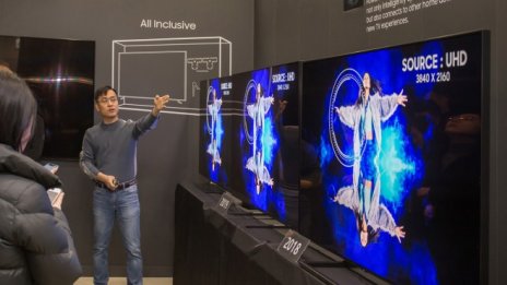 Въртящият се телевизор на Samsung заби при дебюта си на CES 2020