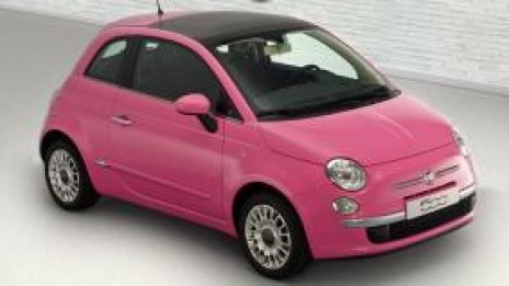 Fiat 500 в розово