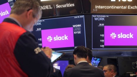 Акциите на Slack се изстреляха с 48% над референтната цена