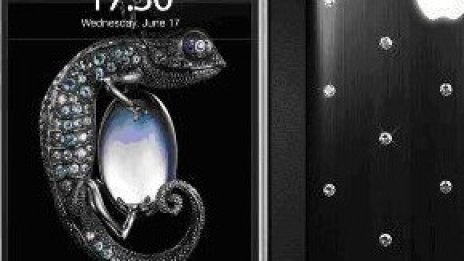 iPhone от абанос и диаманти 