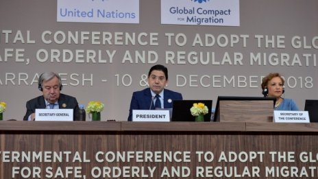ООН прие Глобалния пакт за миграцията в Маракеш