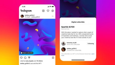 Meta разширява поддръжката на NFT в Instagram до 100 държави
