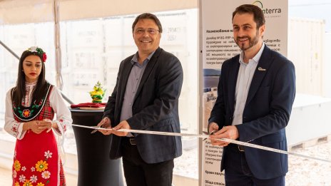 Sunterra RE официално въведе в експлоатация батерийна система от 68 MWh към ФЕЦ Карлово