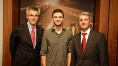 Audi привлече Джъстин Тимбърлейк