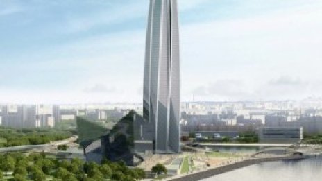 Строителството на най-високия небостъргач в Европа е на финалната права