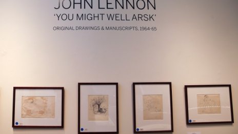 Рисунки и ръкописи на Джон Ленън отиват на търг