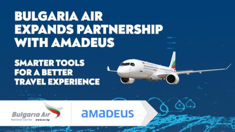 Amadeus и „България Еър“ разширяват партньорството си в сферата на технологиите