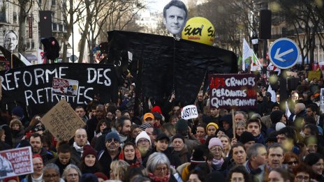 Французите отново протестират срещу пенсионната реформа на Макрон