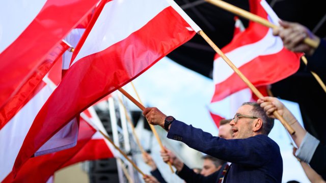 Лидерът на Австрийската партия на свободата Херберт Кикъл. Снимка: Christian Bruna/Getty Images
