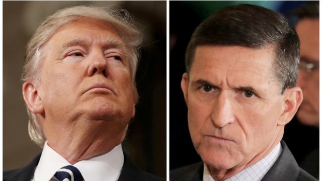 <p>
	Доналд Тръмп и Майкъл Флин. <em>Снимки: Архив Ройтерс</em></p>
