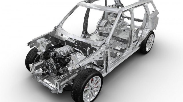 <p>
	Алуминиевата конструкция на Range Rover Sport. <em>Снимка: Land Rover</em></p>
