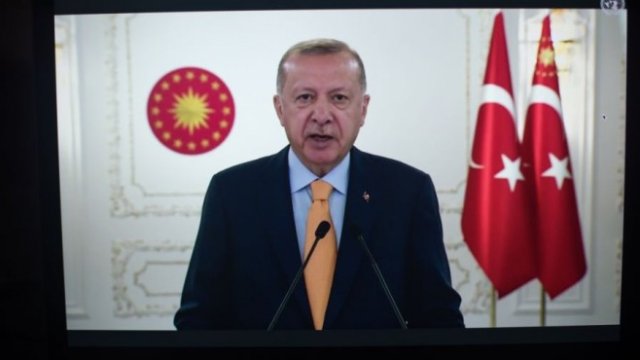 <p>
	Президентът на Турция Реджеп Тайип Ердоган. <em>Снимка:&nbsp;Tiffany Hagler-Geard/Bloomberg</em></p>
