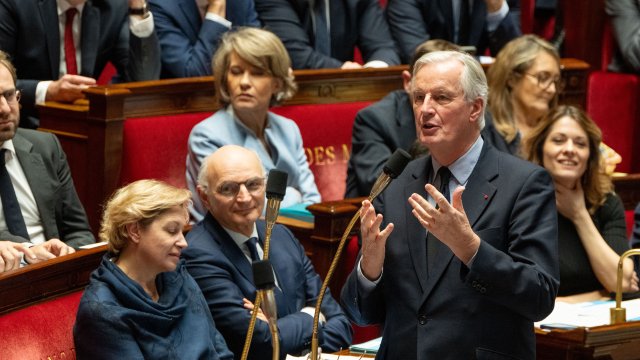 Мишел Барние в парламента. Снимка: Bloomberg LP